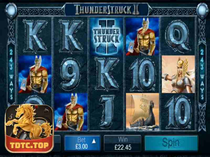 Trải Nghiệm Thách Thức Với Slot game Thunderstruck II Tại TDTC